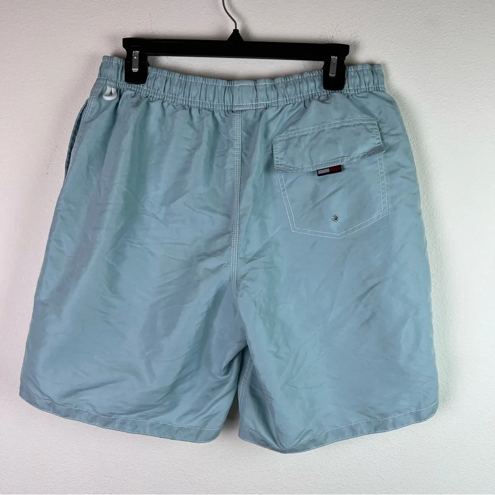 Tommy Hilfiger Swim Shorts Men's Large Light Blue Summer Swim Trunks Bottoms‎